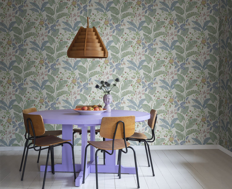 R18073 Strawberry Lane Ivory Dreamland Wallpaper by Rebel Walls