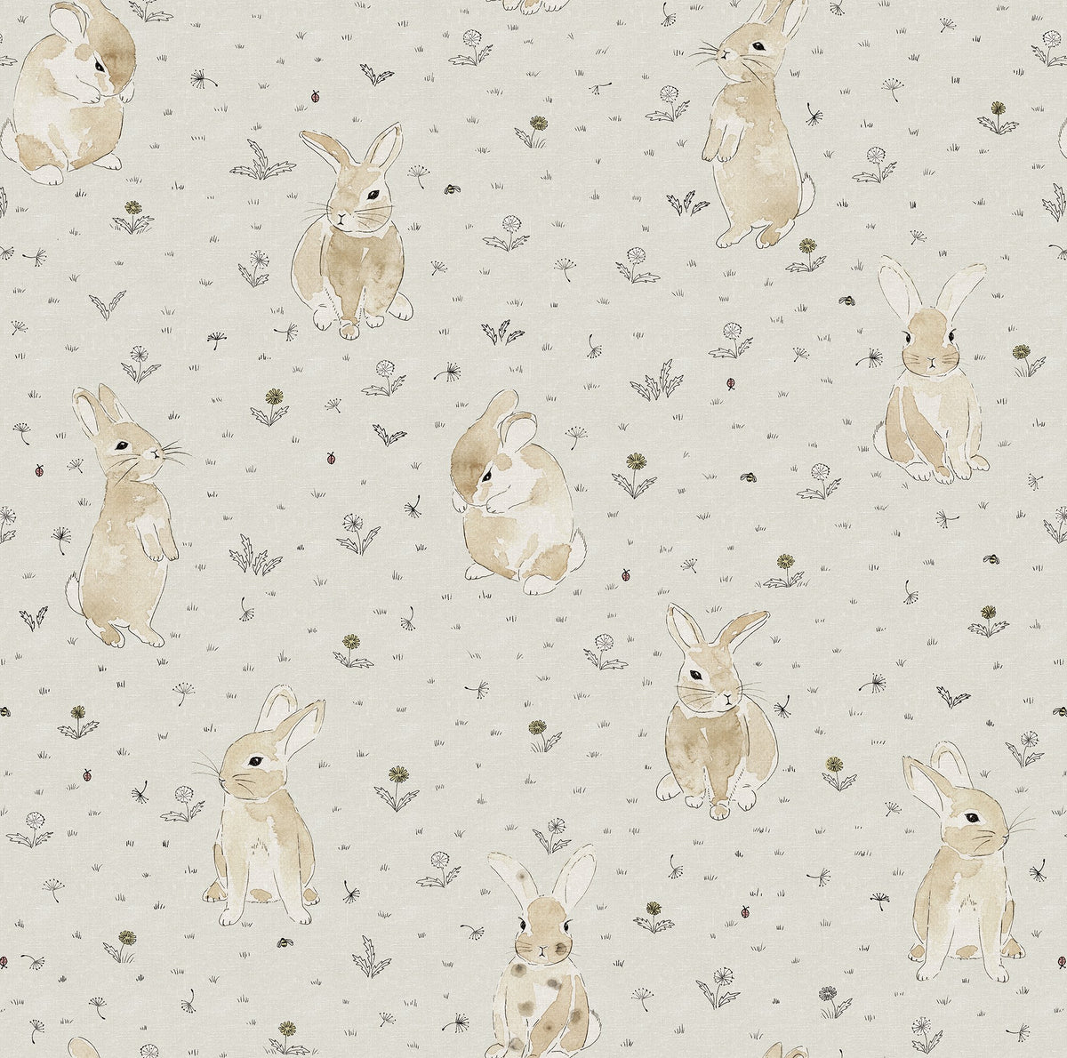 R18081 Bunny Field Sand Dreamland Wallpaper by Rebel Walls