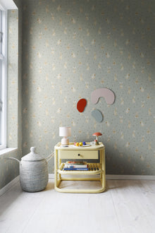 R18082 Bunny Field Mint Dreamland Wallpaper by Rebel Walls