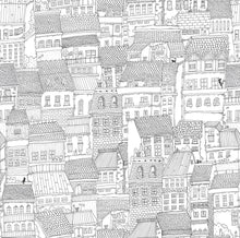 R18091 Dream Town Graphite Dreamland Wallpaper by Rebel Walls