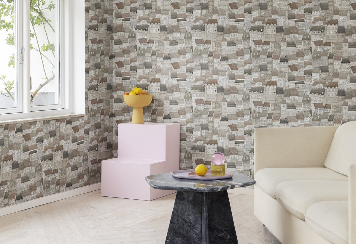 R18093 Dream Town Sand Dreamland Wallpaper by Rebel Walls