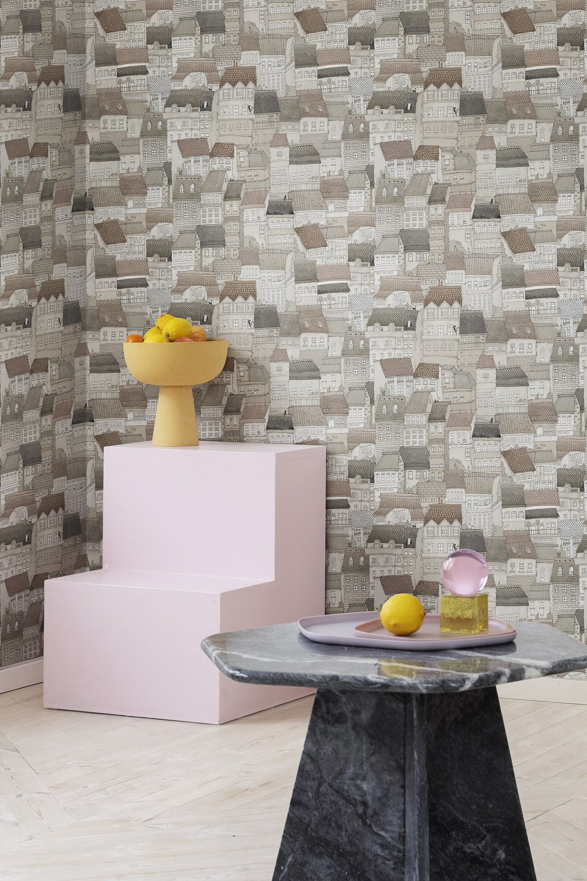 R18093 Dream Town Sand Dreamland Wallpaper by Rebel Walls
