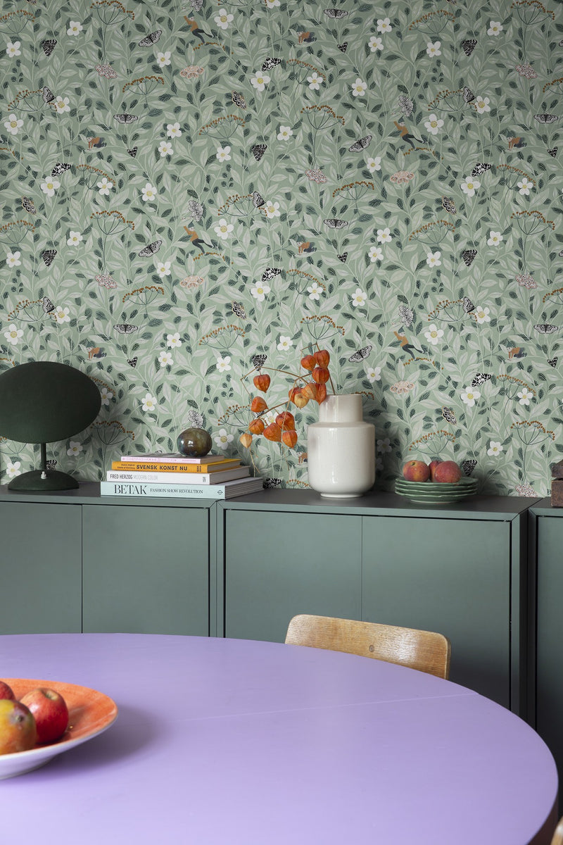 R18111 Pixie Shore Mint Dreamland Wallpaper by Rebel Walls