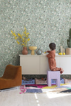 R18111 Pixie Shore Mint Dreamland Wallpaper by Rebel Walls