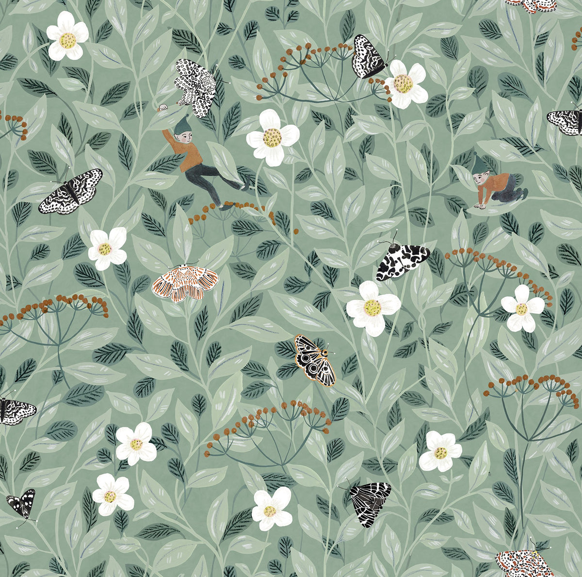 R18111 Pixie Shore Mint Dreamland Wallpaper by Rebel Walls