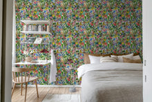 R18121 Poppy Meadow Rainbow Dreamland Wallpaper by Rebel Walls