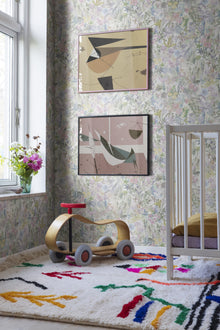 R18122 Poppy Meadow Pastel Dreamland Wallpaper by Rebel Walls