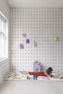 R18131 Alpaca Rebel Pink Dreamland Wallpaper by Rebel Walls