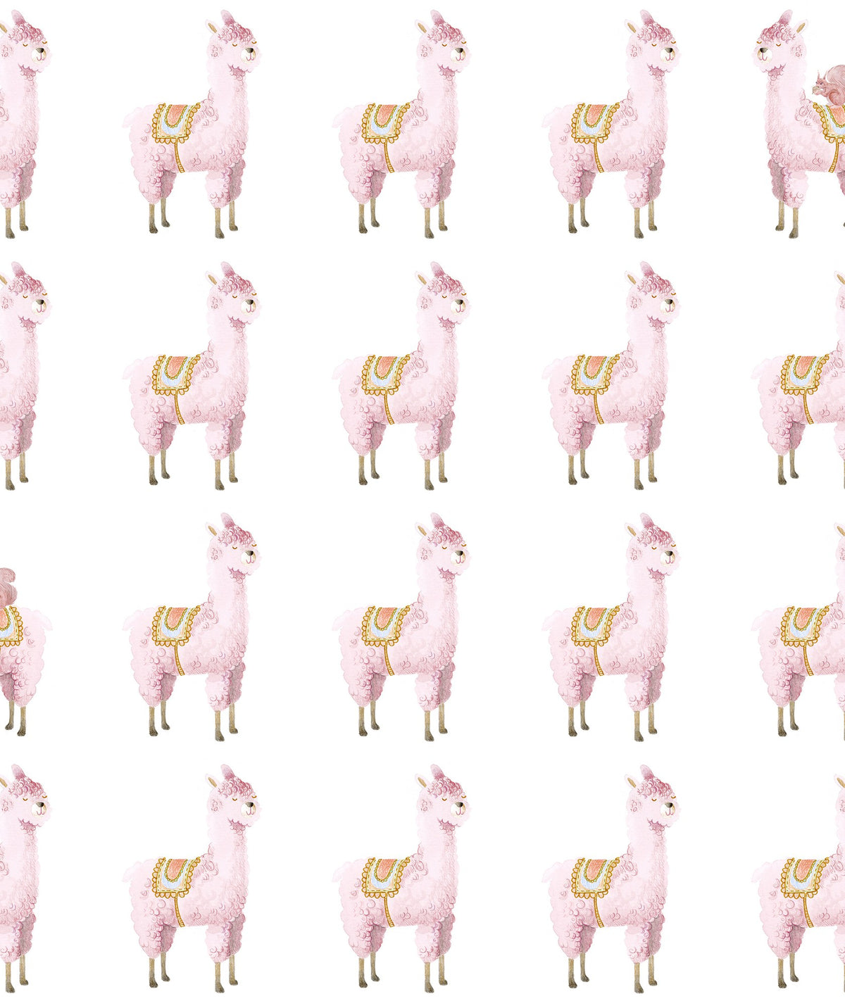 R18131 Alpaca Rebel Pink Dreamland Wallpaper by Rebel Walls