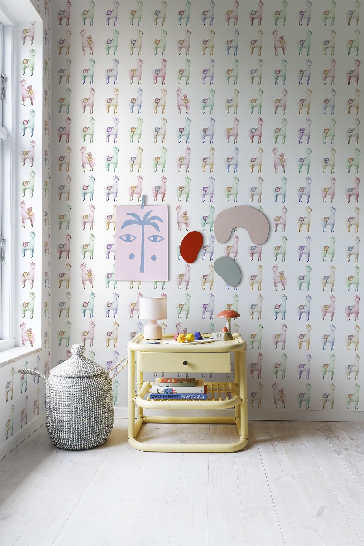 R18133 Alpaca Rebel Rainbow Dreamland Wallpaper by Rebel Walls