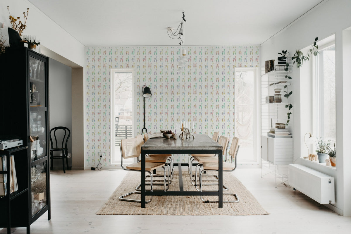 R18133 Alpaca Rebel Rainbow Dreamland Wallpaper by Rebel Walls