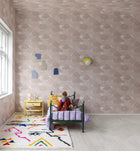 R18141 Happy Clouds Pink Dreamland Wallpaper by Rebel Walls