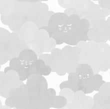 R18143 Happy Clouds Graphite Dreamland Wallpaper by Rebel Walls