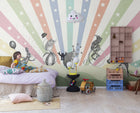 R18172 Circus Rainbow Dreamland Mural by Rebel Walls