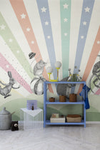 R18172 Circus Rainbow Dreamland Mural by Rebel Walls