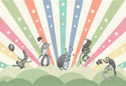R18172 Circus Rainbow Dreamland Mural by Rebel Walls