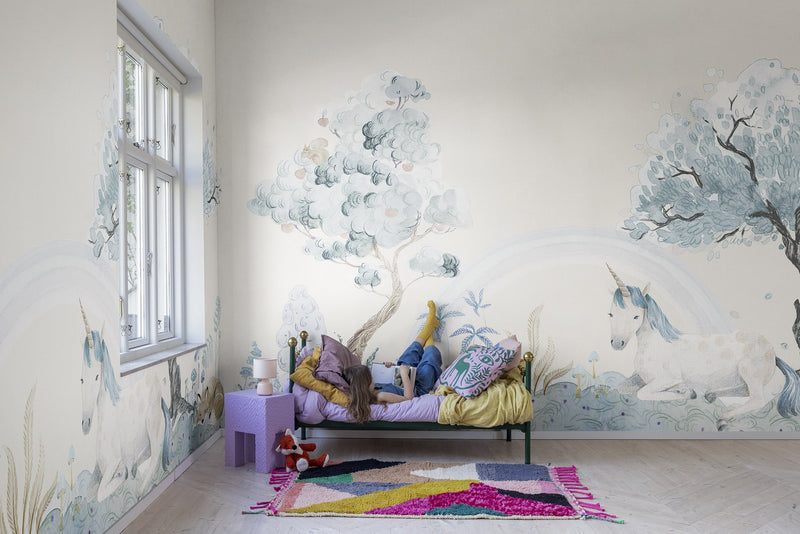 R18183 Unicorn Dream Sky Wonder World Mural by Rebel Walls
