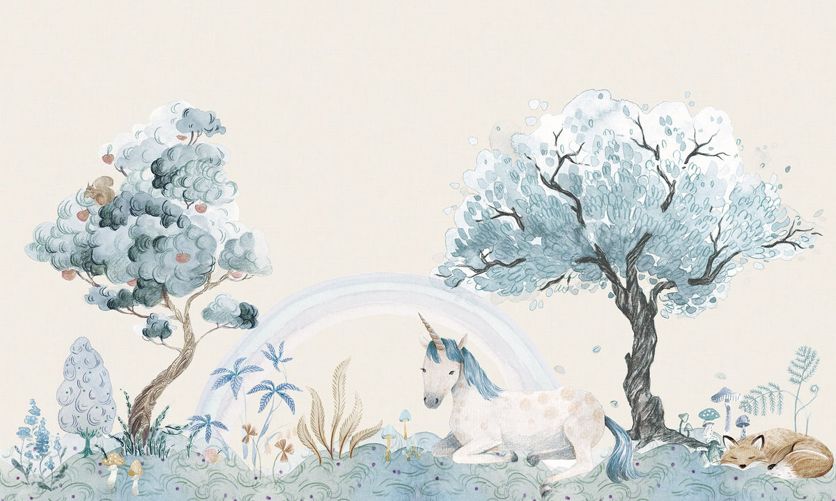 R18183 Unicorn Dream Sky Wonder World Mural by Rebel Walls