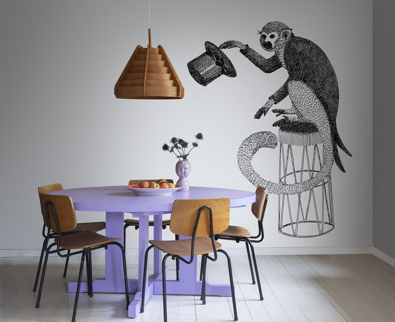 R18205 Circus Animal Mr Monkey Wonder World Mural by Rebel Walls