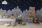 R18211 Star Town Night Wonder World Mural by Rebel Walls
