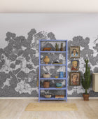 R18222 Playground Graphite Wonder World Mural by Rebel Walls