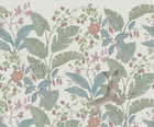 R18233 Strawberry Field Ivory Wonder World Mural by Rebel Walls