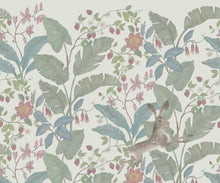 R18233 Strawberry Field Ivory Wonder World Mural by Rebel Walls