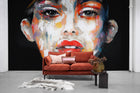 R18281 Niko Black Cherry Meet a Rebel Mural by Rebel Walls