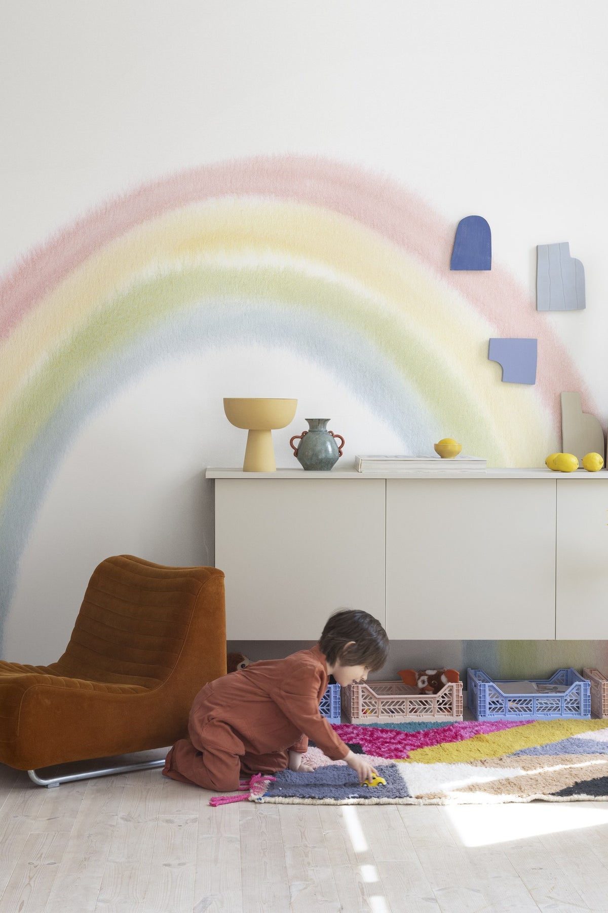 R18291 Rainbow Multi Dreamland Mural by Rebel Walls