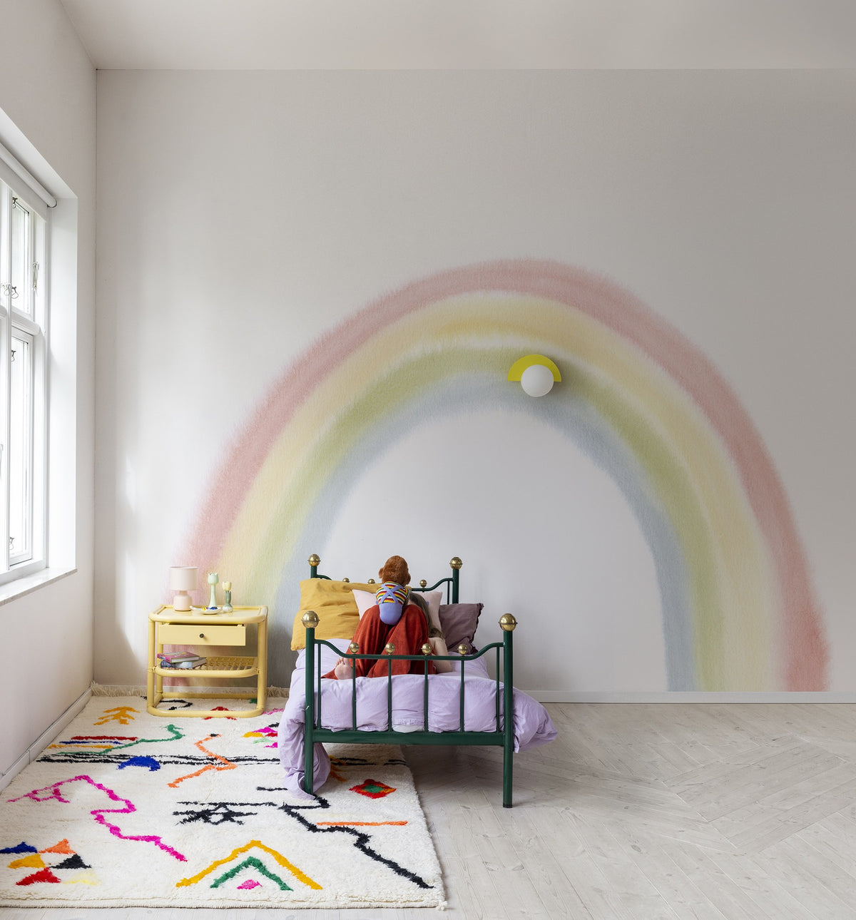 R18291 Rainbow Multi Dreamland Mural by Rebel Walls