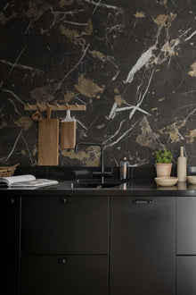 R18311 Marble Stone Brown Pops Mural by Rebel Walls