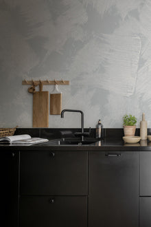 R18322 Brush Light Blue Simplicity Mural by Rebel Walls