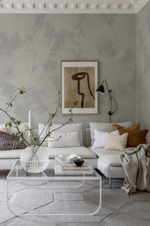 R18322 Brush Light Blue Simplicity Mural by Rebel Walls