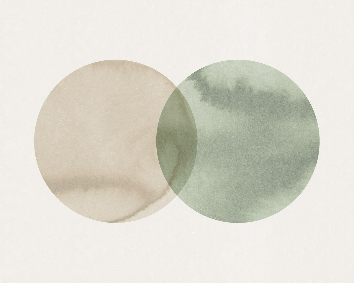 R18331 Eclipse Beige Green Simplicity Mural by Rebel Walls