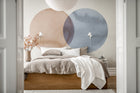 R18332 Eclipse Red Blue Simplicity Mural by Rebel Walls