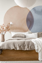 R18332 Eclipse Red Blue Simplicity Mural by Rebel Walls