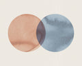 Eclipse Red Blue Simplicity Mural by Rebel Walls