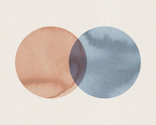 R18332 Eclipse Red Blue Simplicity Mural by Rebel Walls