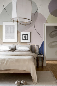 R18342 Floating Playful Simplicity Mural by Rebel Walls