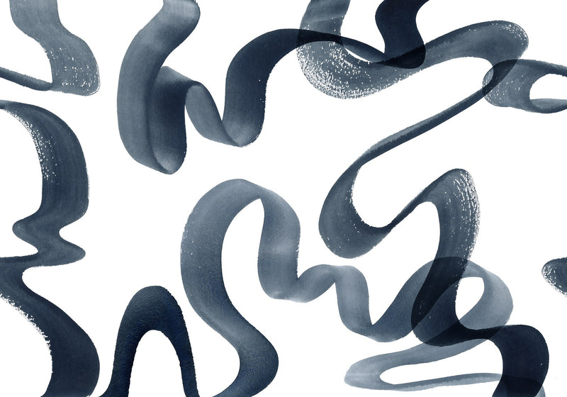 R18352 Waves Ink Simplicity Mural by Rebel Walls