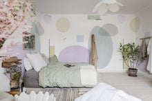 R18362 Geometry Lilac Simplicity Mural by Rebel Walls