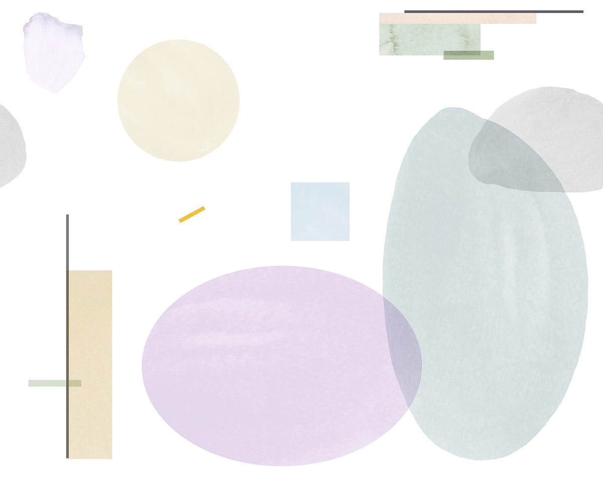 R18362 Geometry Lilac Simplicity Mural by Rebel Walls