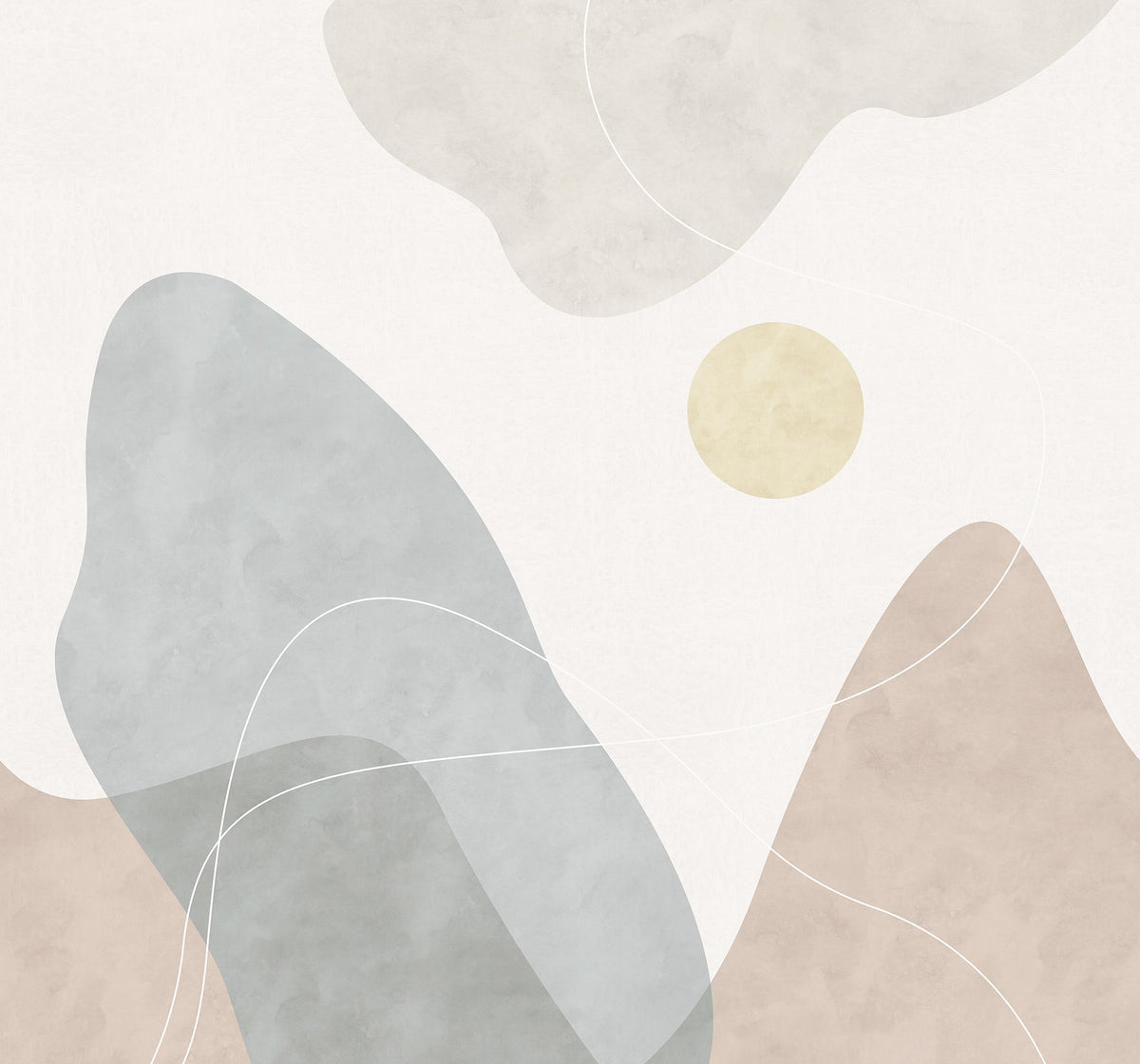 R18372 Terrain Pastel Simplicity Mural by Rebel Walls
