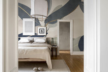 R18391 Ruby Blue Simplicity Mural by Rebel Walls