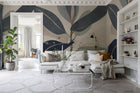 R18391 Ruby Blue Simplicity Mural by Rebel Walls