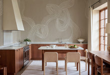 R18421 Stripes Sand Simplicity Mural by Rebel Walls