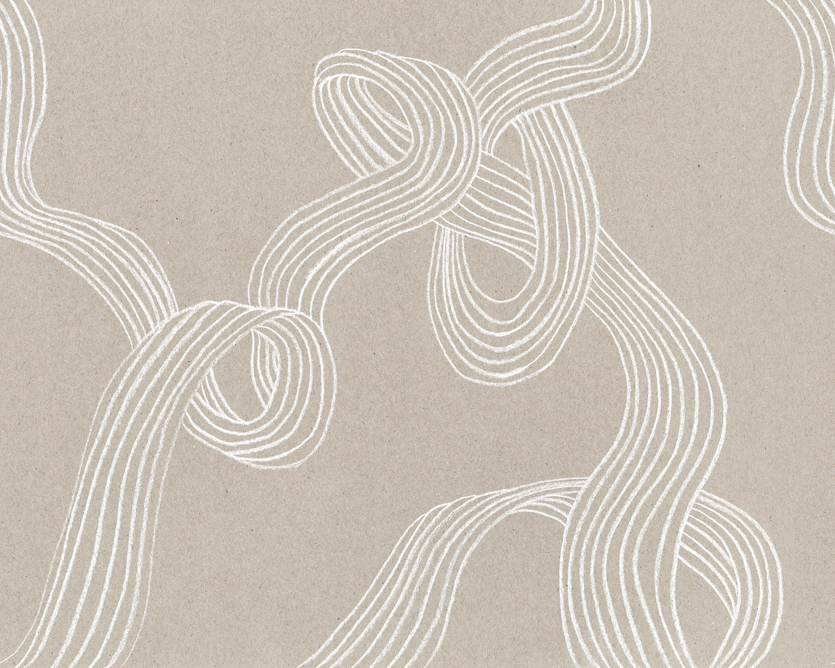R18421 Stripes Sand Simplicity Mural by Rebel Walls