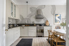 R18422 Stripes Graphite Simplicity Mural by Rebel Walls