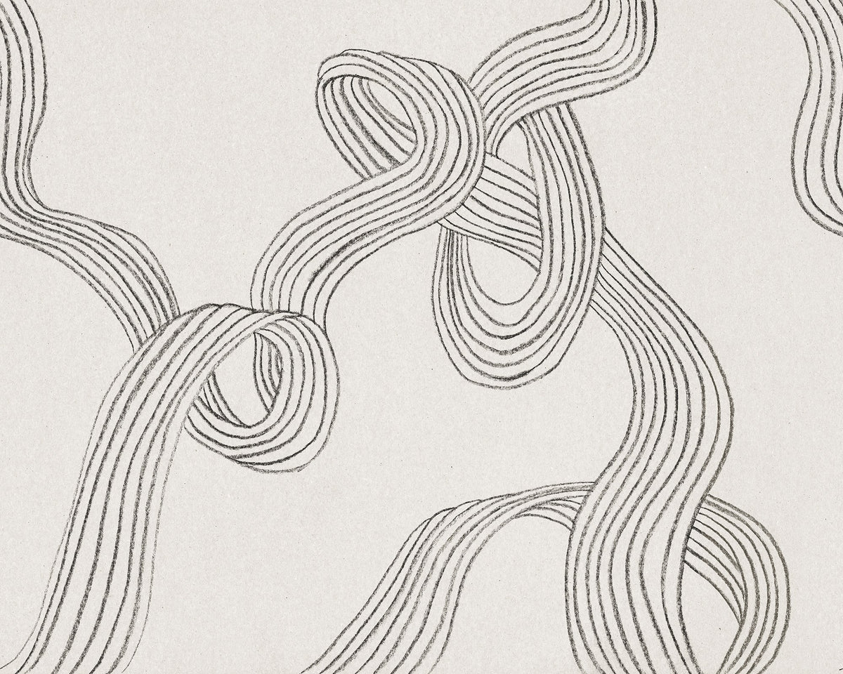 R18422 Stripes Graphite Simplicity Mural by Rebel Walls