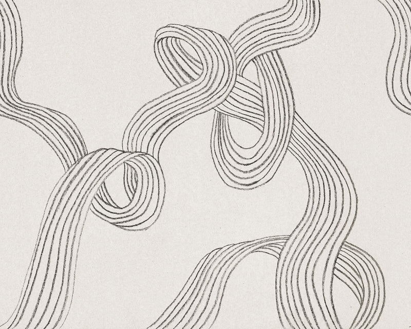 R18422 Stripes Graphite Simplicity Mural by Rebel Walls